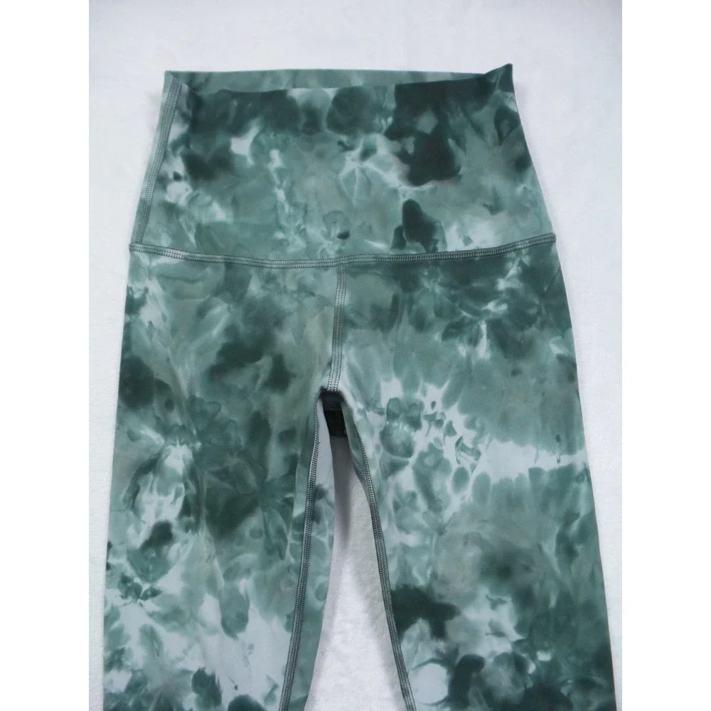 Lululemon Leggings Womens Size 2 Green Align High-Rise Diamond‎ Dye Comfort
